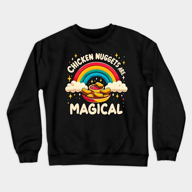 Golden Crunch Delight Chicken Nugget Are Magical Tee Crewneck Sweatshirt by Kevin Jones Art